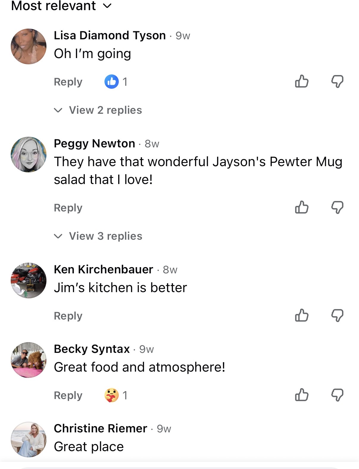 Customer comment on a 56 Kitchen Solon video