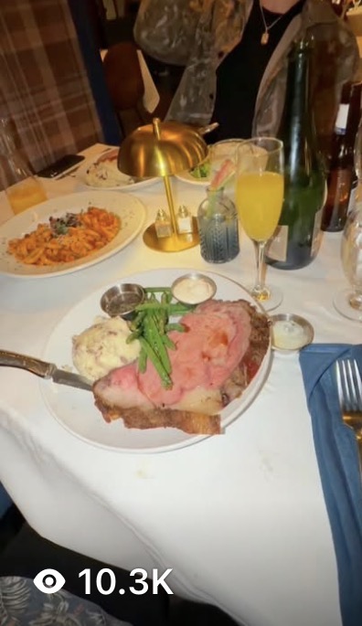 Prime rib, mimosa, Sunday