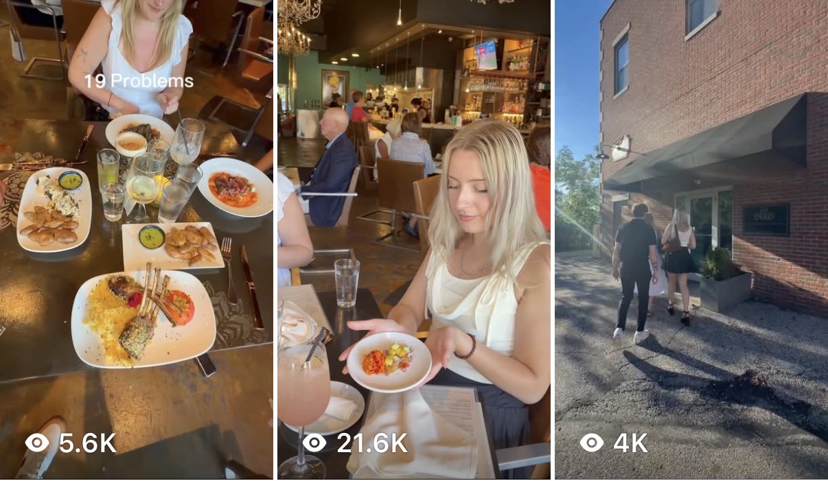 Grid of Elle videos with view counts