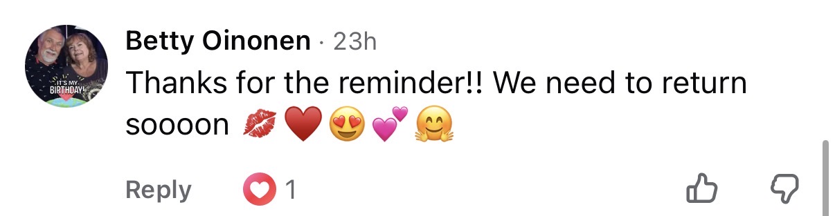 Comment on Vittorio's video