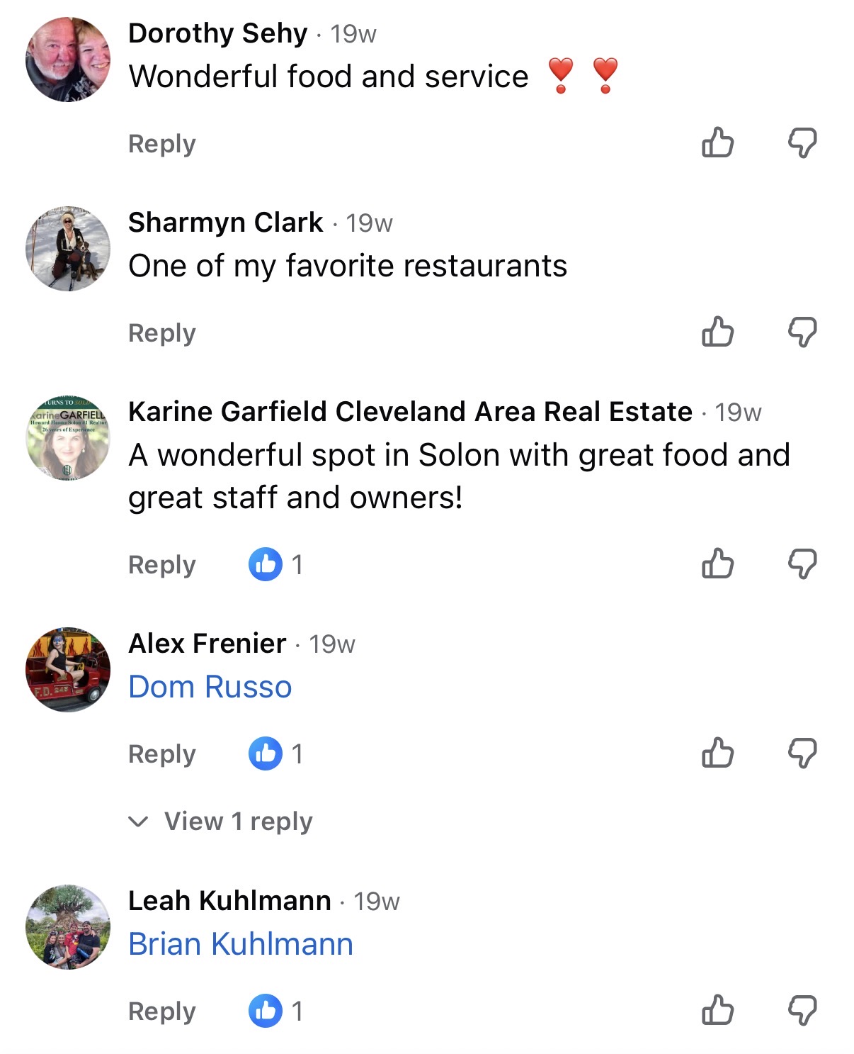 Customer comment on a 56 Kitchen Solon video