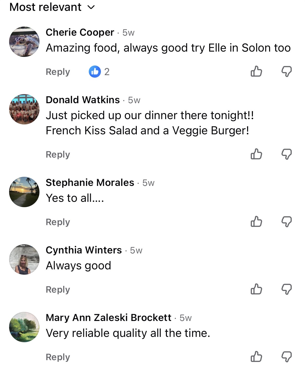 Customer comment on a 56 Kitchen Solon video