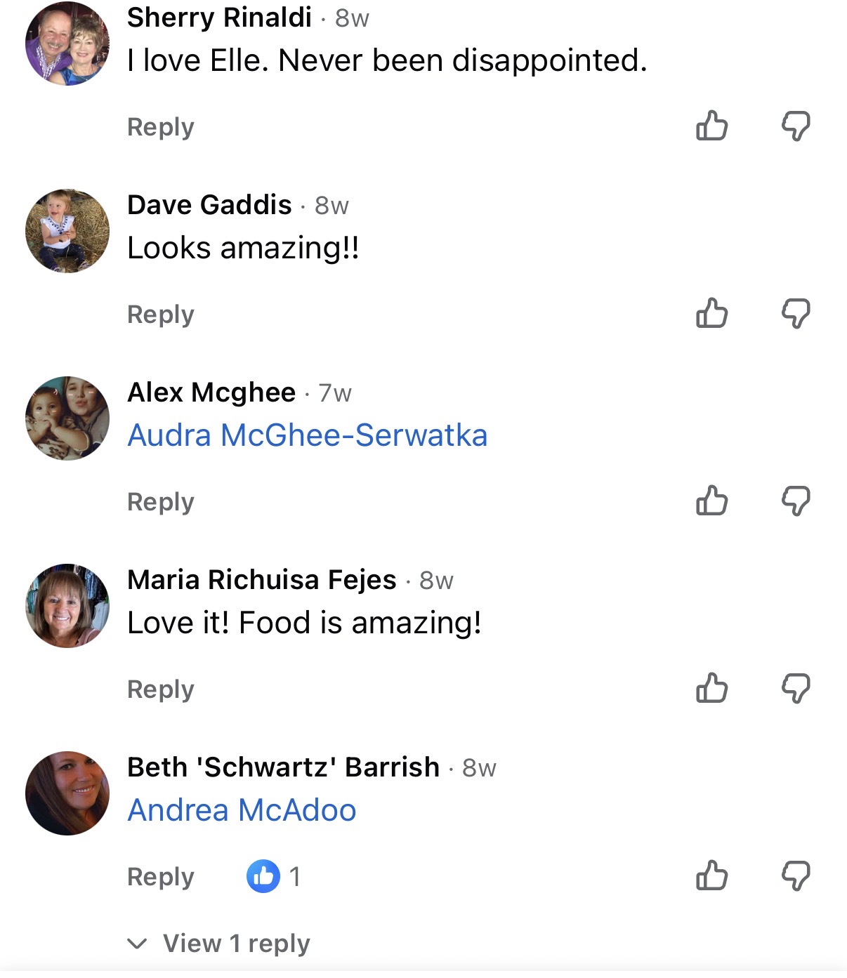 Customer comment on an Elle video