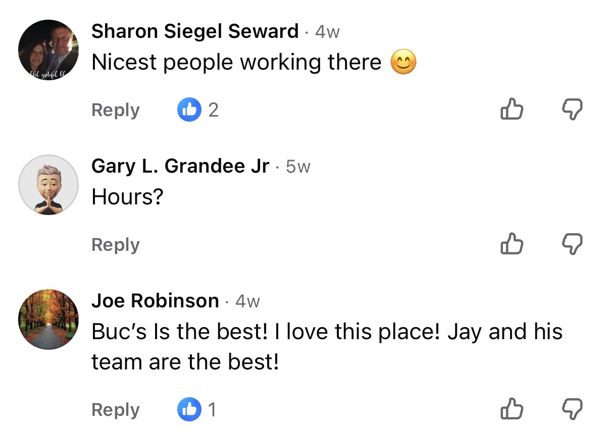 "Buc's is the best!"