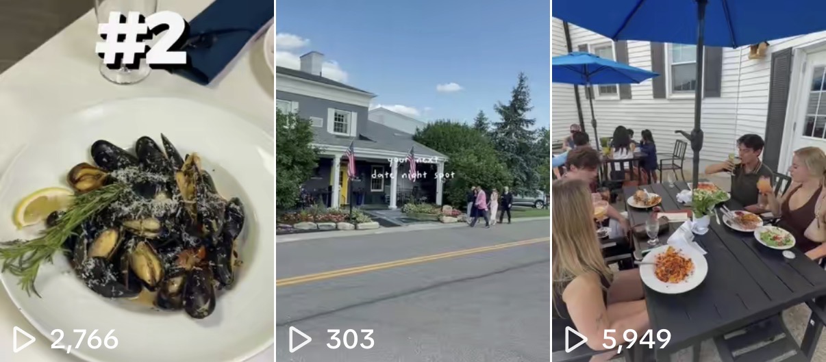 TikTok views for 56 Tavern: 2,766 · 303 · 5,949