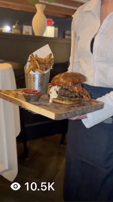 The burger walk-out