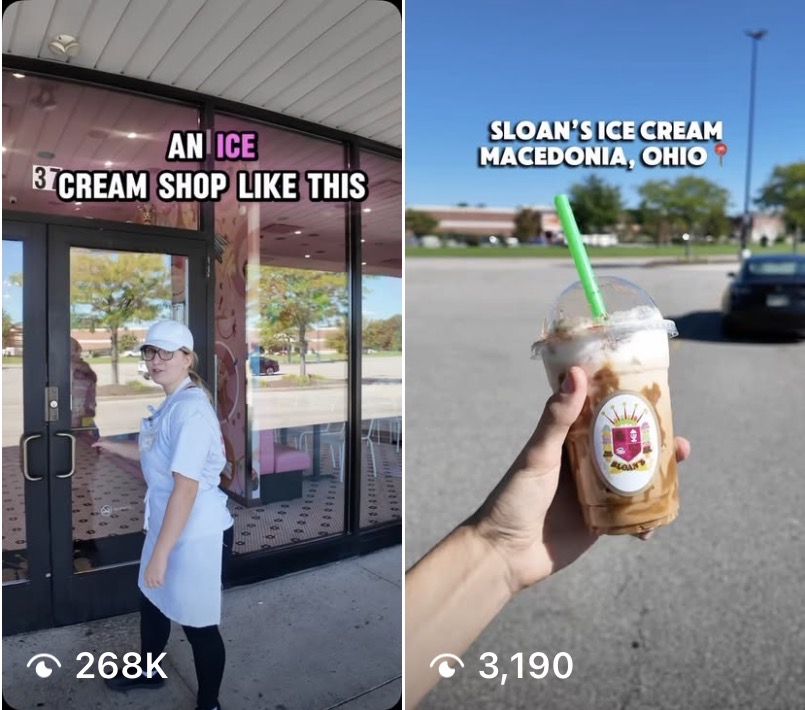 An ice cream shop like this