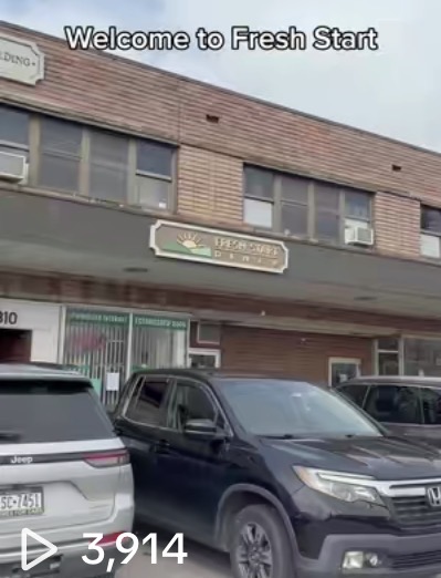 Fresh Start Diner storefront TikTok video — 3,914 views